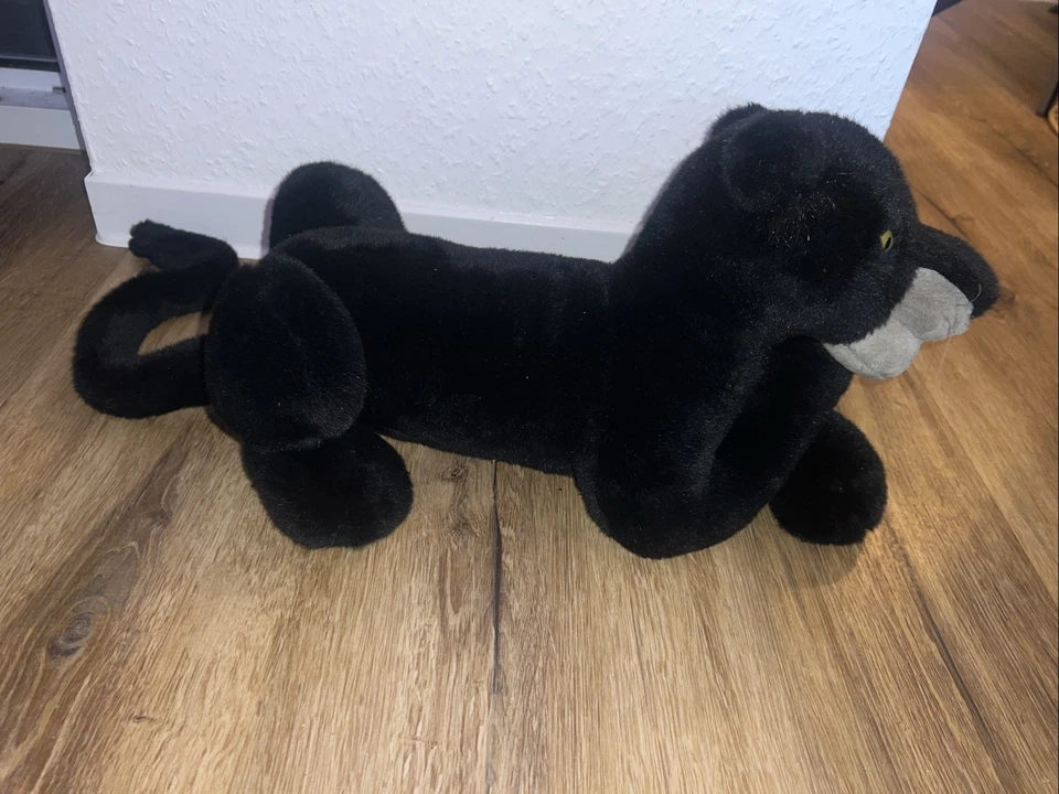 Vintage XXL Disney Schwarzer Panter Bagheera Dschungelbuch Stofftier - Bild 4 von 4