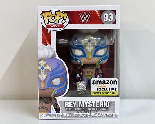 Rey Mysterio Jr. Glow in The Dark (Amazon Exclusive) Funko Pop WWE #93 Figure