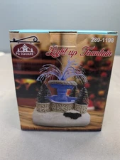 FG Square LED Light Up Fountain for Christmas Village New in Box