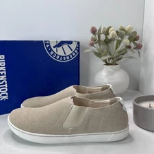 Birkenstock Barrie Sand Slip On Shoes Narrow Fit 1004549 Women 11/Men 9 Tried On
