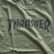 Thrasher Magazine Logo Shirt Army Men s XXL