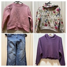 Girls Clothing Lot 9 Items Gap Old Navy Size M Jeans Hoodies Tanks T-Shirts