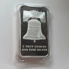 SD Bullion Preamble & Liberty Bell 5 oz. Silver Bar 🔔🇺🇸
