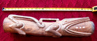 Kundu drum, crocodile motif, Trobriand Islands, Papua New Guinea 26" long — photo 1