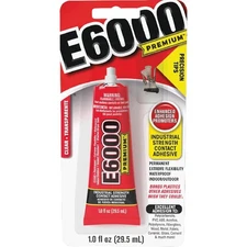 E6000 PREMIUM 1 Oz. Clear Adhesive with Precision Tips 205100 E6000 205100