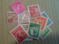 Collection lot 10 diff East Germany (Thurangia) Russian Occupation WWII