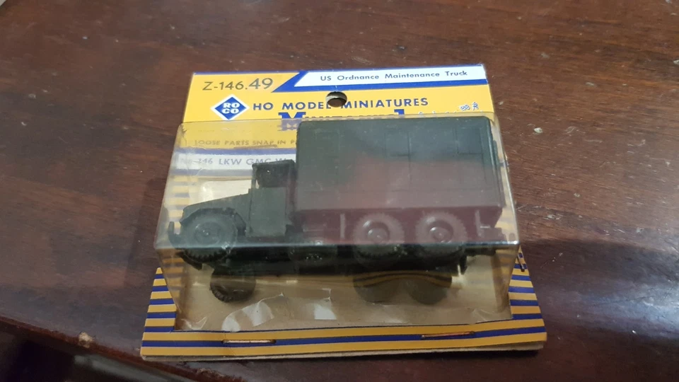 ROCO MINITANKS Z 146 1/87 US ORDNANCE MAINTENANCE TRUCK VINTAGE - Immagine 2 di 3