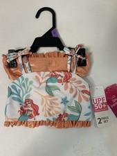 NWT THE LITTLE MERMAID Ariel UPF 50 Tankini 2 Pc Bathing Swim Suit Infant 12 Mo