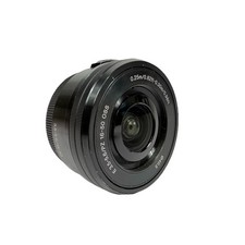 Sony SELP1650 16-50mm E-mount f/3.5-5.6 Power Zoom Lens Black Great w Back Cover