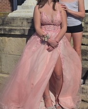 prom dress size 8 pink