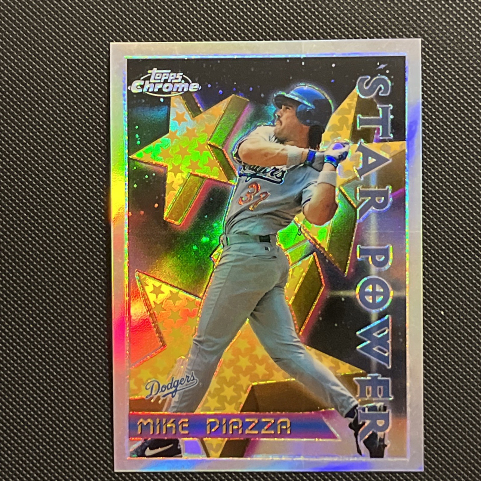 1996 Topps Chrome Star Power Mike Piazza #2 Refractor Los Angeles Dodgers SP