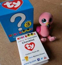 ty Mini Boos Serie 3 Flamingo Gilda Vogel pin...