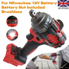 1/2" Cordless Impact Wrench for Miwaukee 18 V Battery, 900N.m for Car Tires New