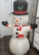 Snowman Inflatable Yard Decor 4 Foot Tall Air Blown Christmas Holiday Time