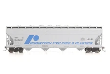 HO Athearn GATX / Robintech PVC 54ft Centerflow Covered Hopper Car No Weight?