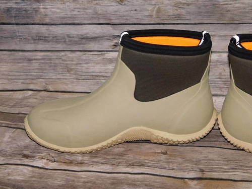 Muck Boots 11 11.5 Womens Oatmeal Brown Ankle Boots Insulated Rubber Snow Rain - Picture 7 of 14