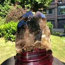 12.34LB Natural Black Crystal Quartz Mineral Specimen Healing Reiki 2522