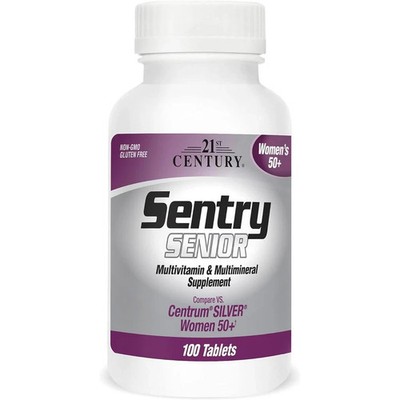21st Century Sentry Senior Women's 50 Multivitamin 100 Count Supplement (6 pack)