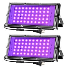 50W Black Lights for Glow Party - Strong High Power Black Light Flood Light 3...