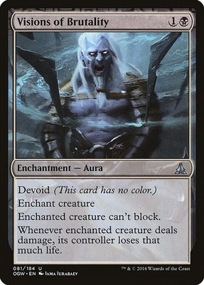 Visions of Brutality NonFoil Oath of the Gatewatch 81 NM MTG