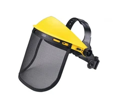 Zenport FS825 Face Shield with Adjustable Mesh Visor, Black/Yellow - 1 Pack