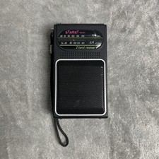 Vintage 1990 Street Beat Model PR22 AM FM Pocket Radio Brand Tested  Works EUC