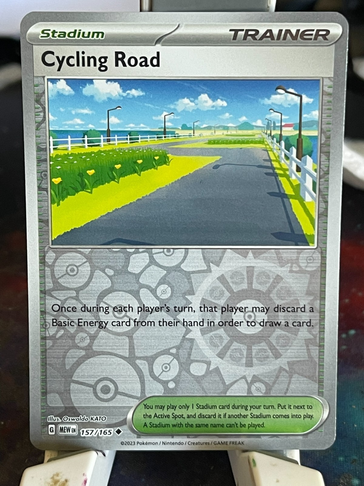 POKEMON CYCLING ROAD 157/165 UNCOMMON REVERSE HOLOFOIL SCARLET AND VIOLET 151 NM