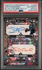 2024 WILD CARD 5 CARD DRAW DUAL JALEN HURTS PATRICK MAHOMES 1/1 PSA AUTH AUTO 9