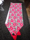 VERA BRADLEY "HOLIDAY SETTINGS POINSETTIA" TABLE RUNNER  14”x 74” NEW NEVER USED