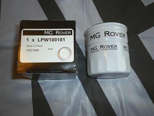 K- Series Genuine Oil Filter plus Sump Plug Washer MGRover mgmanialtd.com