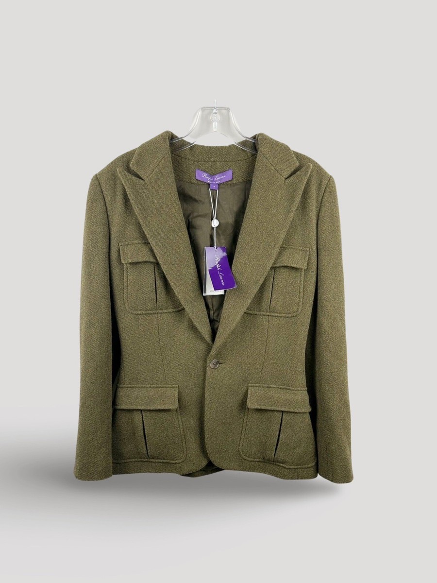 RALPH LAUREN【極美品】緑 ウール ベロア ジャケット ロングスカート ポロ ラルフ ローレン POLO RALPH LAUREN (ボーイズ 8才～20才)P