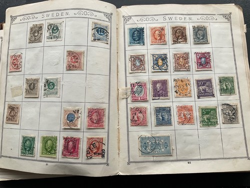 Old Antique Lincoln 17th Edition Stamp Album with 500+ stamps. - Picture 19 of 24