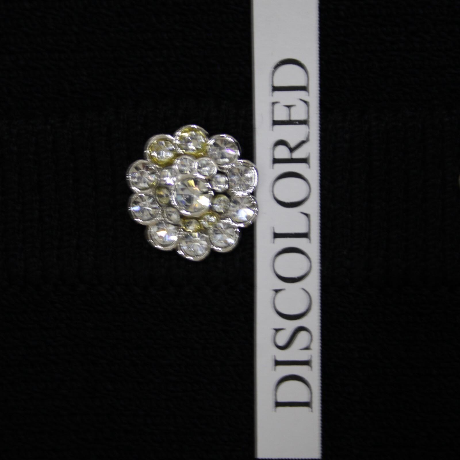 St John Evening Basic Sz 6 Black Rhinestones Half… - image 12