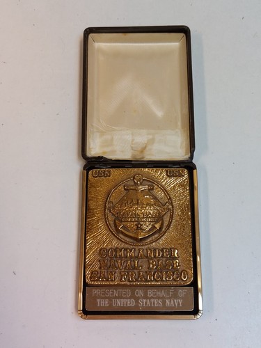US Navy San Francisco Naval Base Commander Plakette