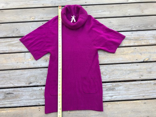 Derek Heart women's short sleeve stretch turtleneck sweater dress Size M - Picture 7 of 12