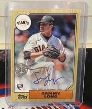 2022 Topps Series 2 Sammy Long 1987 Topps Rookie Auto Giants