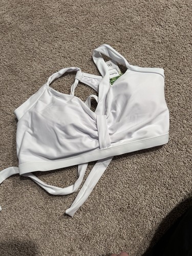 Moda Colección Clásica Mujer Blanco Bikini Top 2XL Nuevo