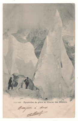 CPA 74 - EISPYRAMIDEN AM GLETSCHER VON BOSSONS (HOCHSAVOYEN) GESCHRIEBEN 190?