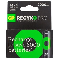 GP AA Recyko Pro Rechargeable Batteries 2000 mAh 10.19 per battery