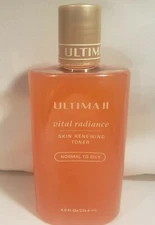 Ultima II ll Vital Radiance Skin Renewing Toner Normal To Oily 8 oz