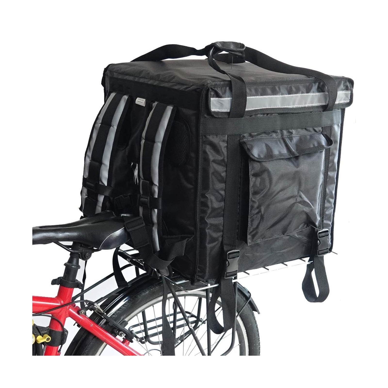 PK-92V: Large Rigid Heavy Duty Food Delivery Box for Motorcycle, Top Loading,...