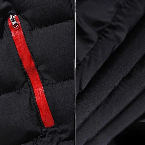 Abrigo ultraligero de invierno para hombre Chaqueta acolchada con capucha Abrigo de burbujas Chaqueta de plumón de pato - Imagen 9 de 21
