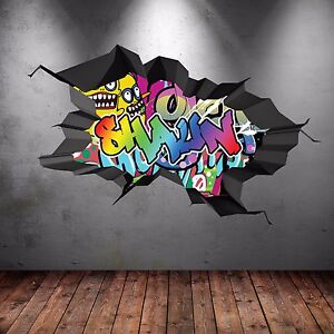 Personalized Graffiti Wall Art Sticker Decal Children S Bedroom Mural Wsdpgn1 Ebay