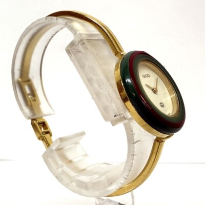 Gucci Change Bezel 11 Colors White / Gold Dial Women Watch in Box