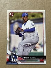 Yadier Alvarez Dodgers 2018 Bowman Paper Prospects