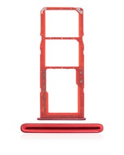 Replacement Dual Sim Card Tray Compatible For Samsung Galaxy A71 A715 / 2020 Red