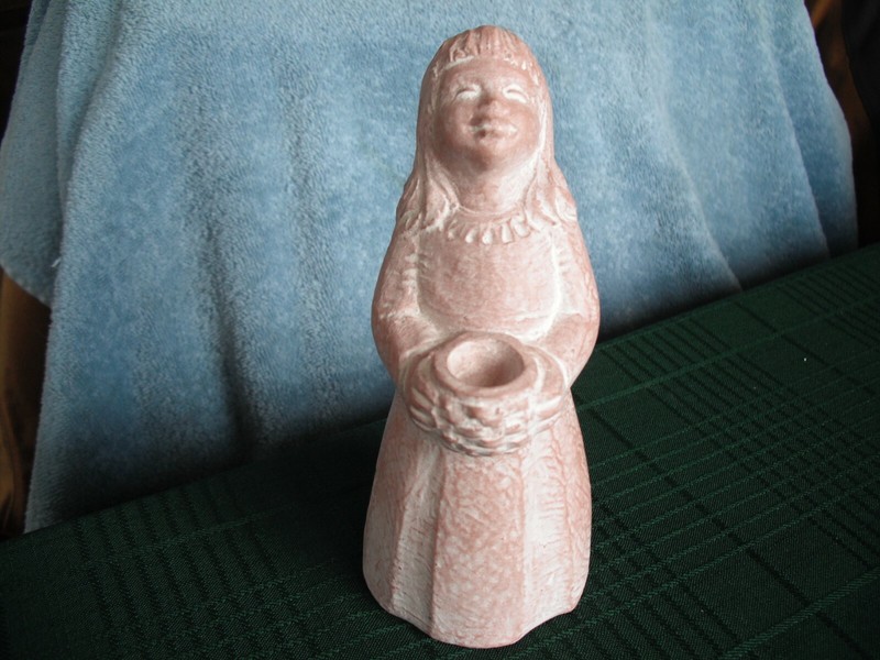 2002 Isabel Bloom Rose Angel Holding Basket