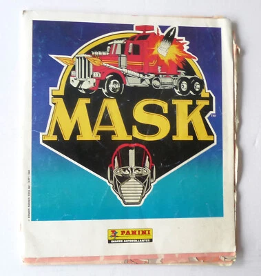 album de vignettes mask panini 1986 manque 35 images incomplet dans l'etat - Photo 1/4