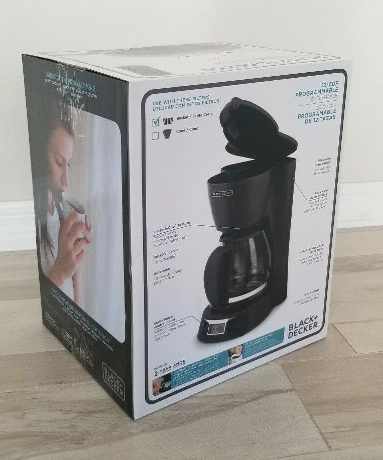 BRAND NEW - Black & Decker 12-Cup Programmable Coffee Machine Black BCM1410B - Image 3 of 4