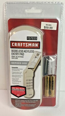 Craftsman Wireless Keyless Entry Pad 57939 Series 100 New